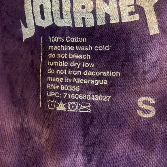 JOURNEY “79 Tour” Sz S Tye-Dyed Colorful Band T-Shirt - Picture 9 of 9